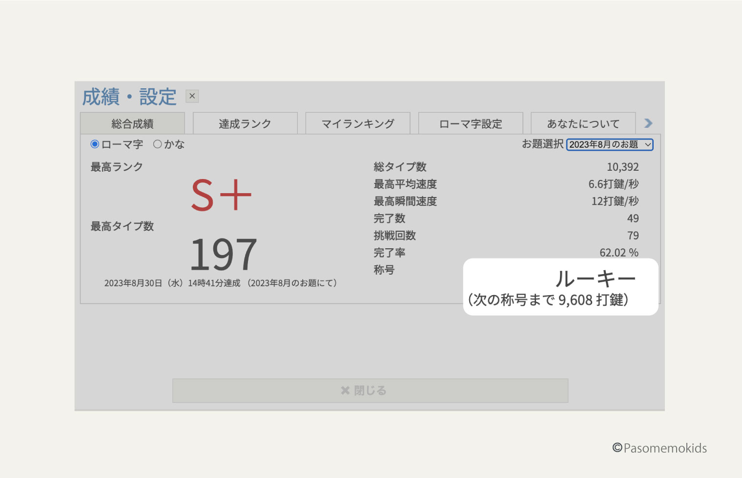 タイ速にある「称号」とは？